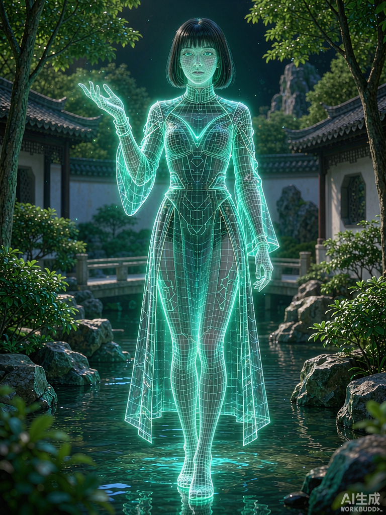 宏村夜景数字长卷